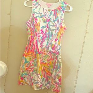 Multicolored Lilly Pulitzer dress with open back
